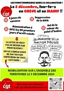 Les fonctionnaires dans le collimateur !  18/11/24