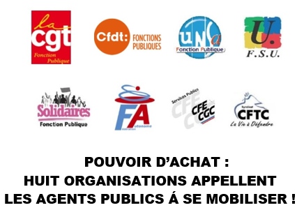 Pouvoir d'achat: Huit organisations appellent les agents publics à se mobiliser